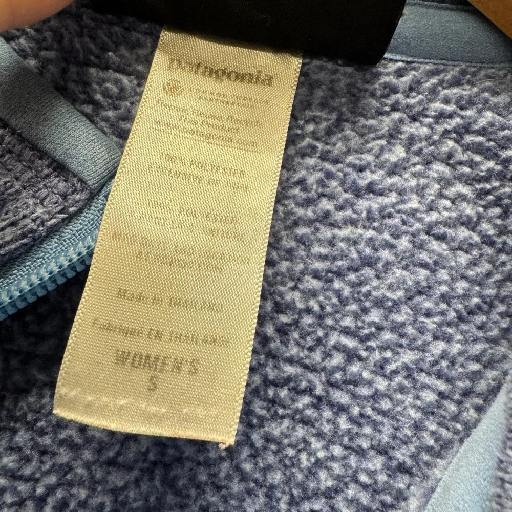 Patagonia Fleece Jacket Womens Small Better Sweater Full Zip Blue Heather